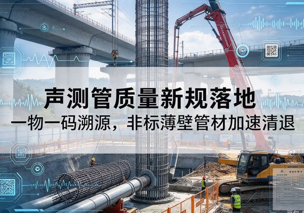 湄潭声测管质量新规落地，一物一码溯源，非标薄壁管材加速清退