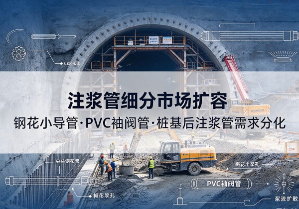 湄潭注浆管细分市场扩容，隧道钢花小导管、PVC 袖阀管、桩基后注浆管需求分化